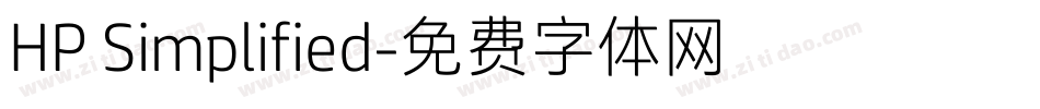HP Simplified字体转换